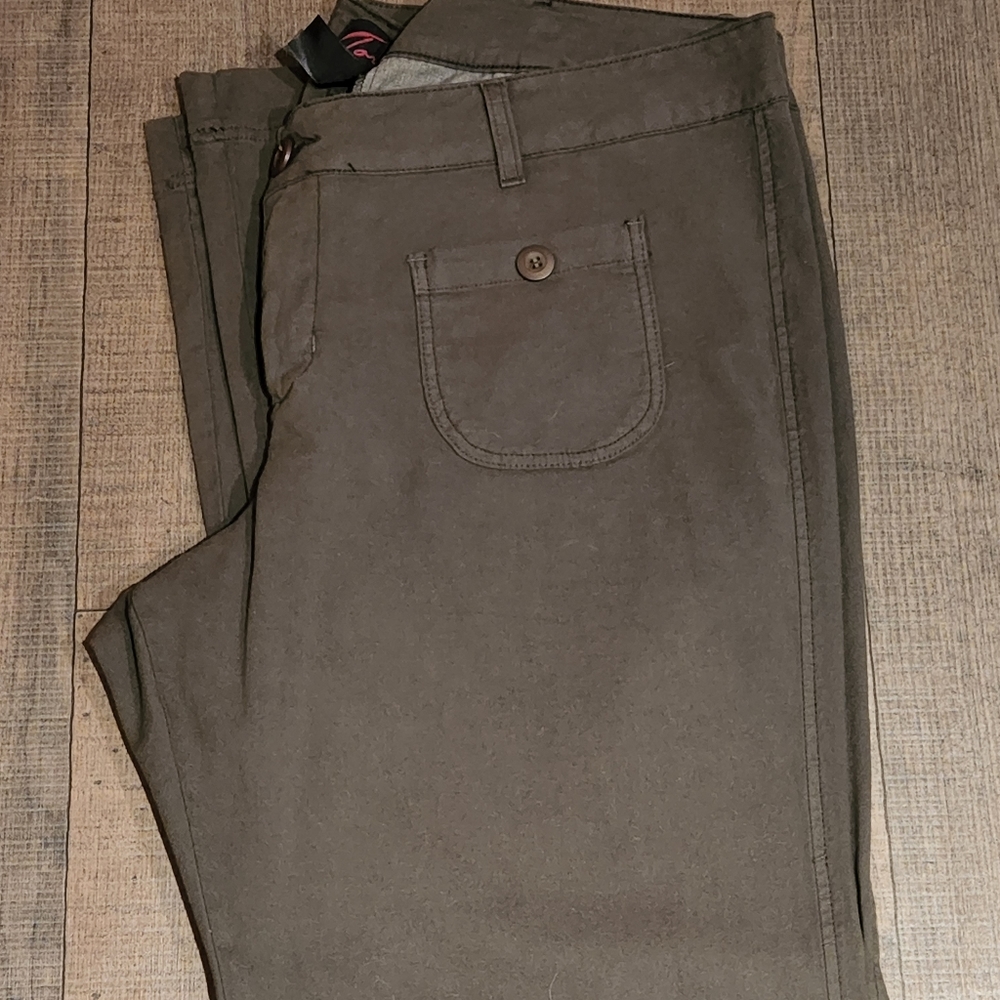 Torrid Army Green Bootcut Trousers, Size 24
